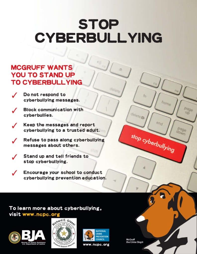 Stop Cyberbullying Fannin County Texas Criminal District Attorneys