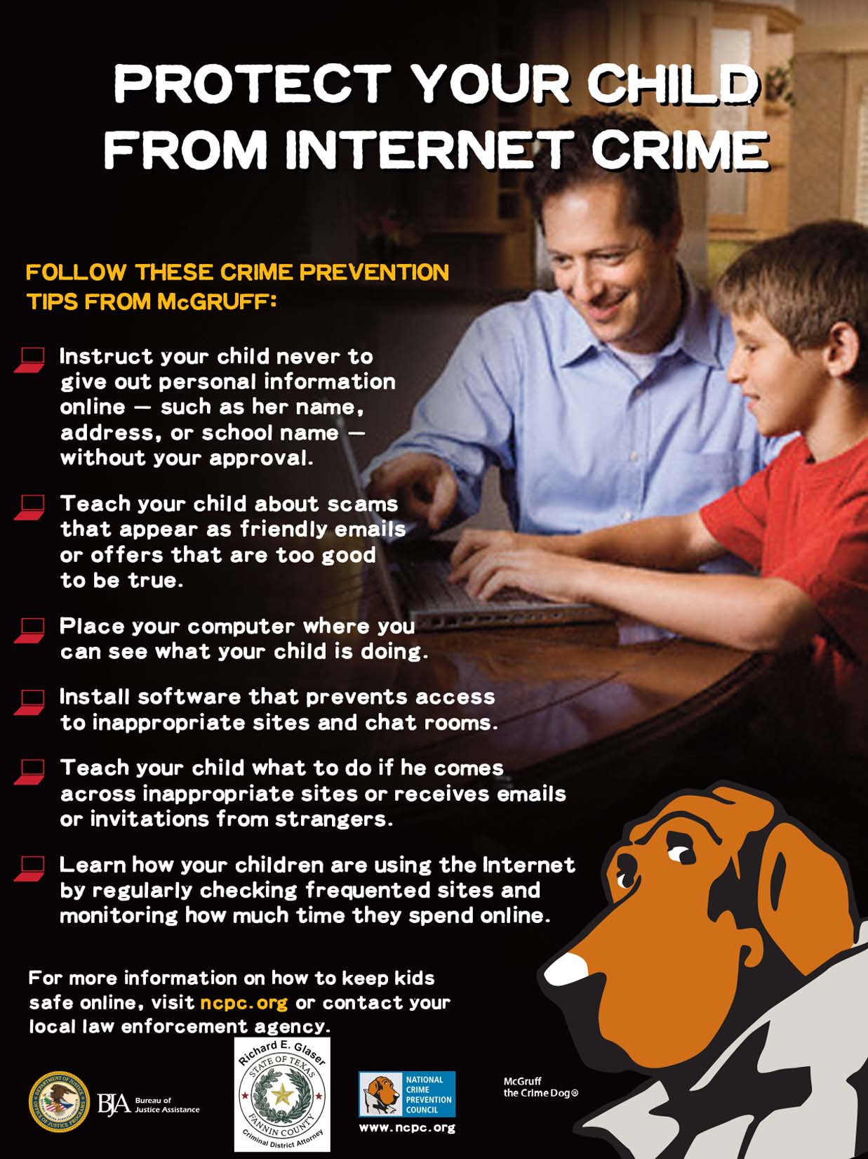 Protect your Child from Internet Crime -- PROTEJA A SU HIJO DEL CRIMEN POR INTERNET